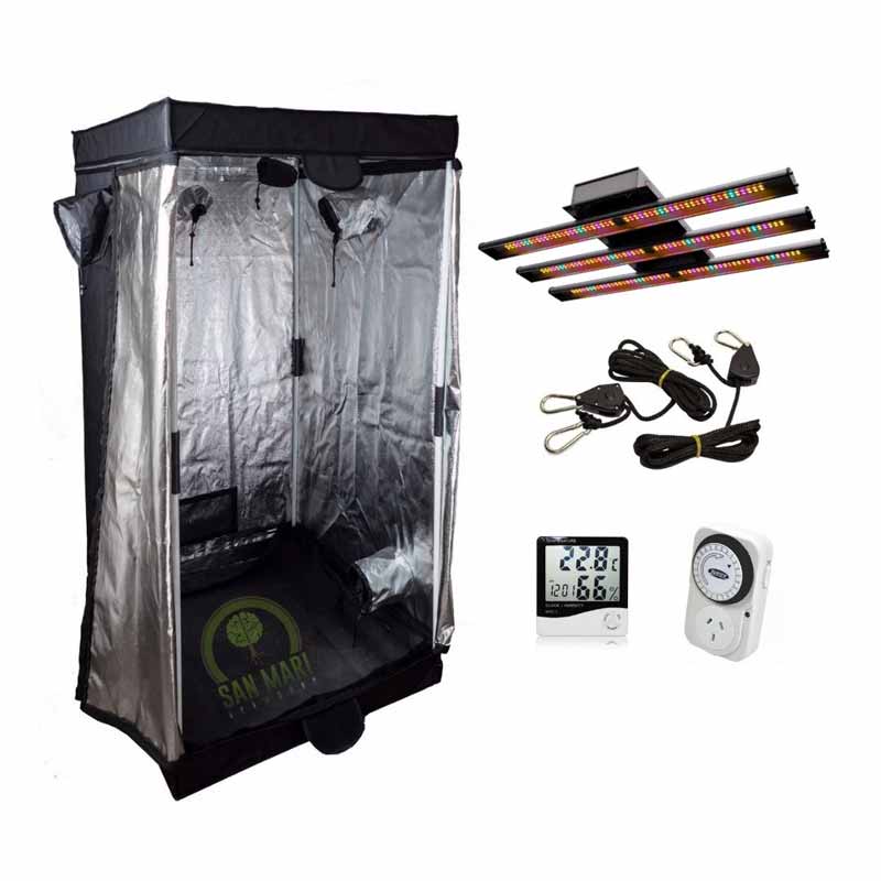 Kit Indoor Bellavita LITE 80x80 + Mars Sunflash 153 + Accesorios